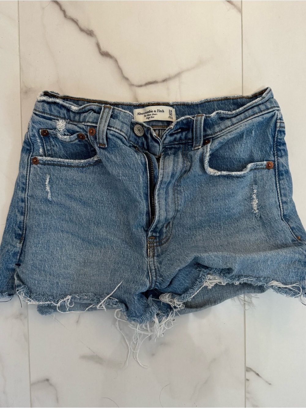 Abercrombie & Fitch High-Rise Mom Shorts